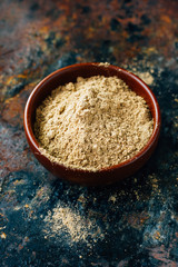 Grounded ginger root