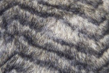 Grey faux fur texture for background