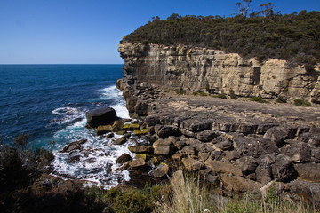 Coast at Devils Kitchen on Tasmania
