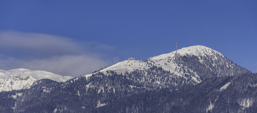 Panoramic view of mountain Krvavec, Slovenia