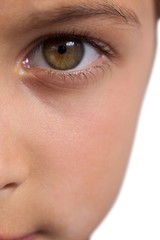 Boy with hazel eyes