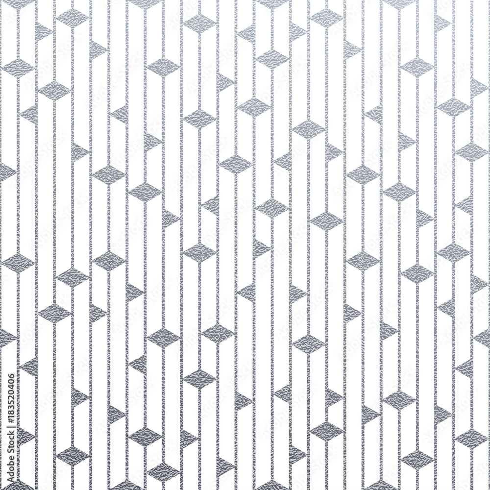 Aufkleber abstract geometric silver pattern background of glittering lines and rhombus ornament for seamless t