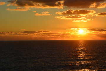 winter sunset