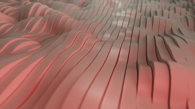 Displaced rubber waves. 4K UHD seamless looping animation. 