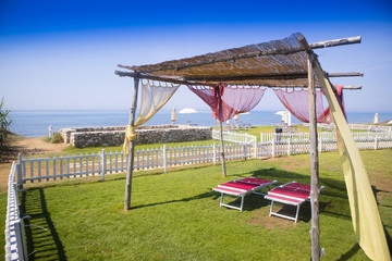 Artisanal summer gazebo