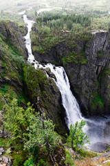 Fototapeta na wymiar Voringsfossen Waterfall. Hordaland