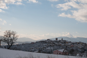 Oratino (CB) innevato 