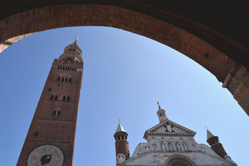 The facade of the imposing Cathedral of Cremona - Cremona - Italy 15