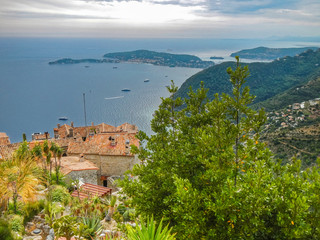 Naklejka premium French Eze village seen from above.jpg