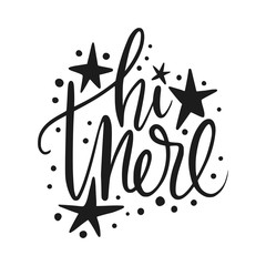 Hi there. Script handmade lettering quote for social media designs.