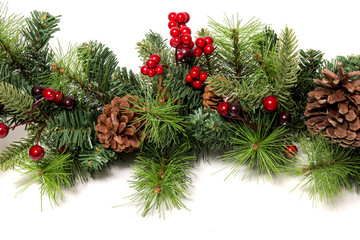 Typical Christmas decorative garland