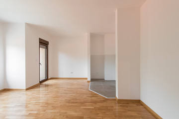 Modern architecture of new empty apartment