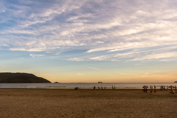 Obraz premium por do sol na praia