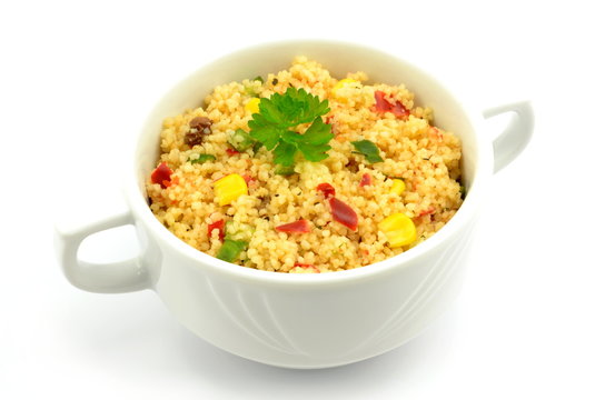 sałatka z kaszą kuskus