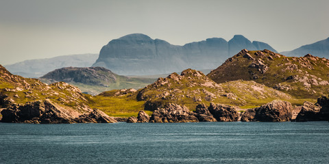 View of Suilven, Scotland in Spring 
