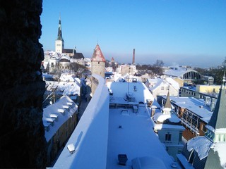 Tallinn view from the battlements
