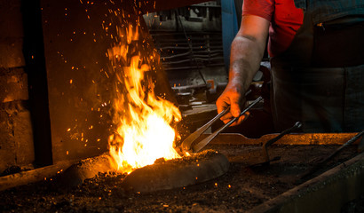 Blacksmith at work