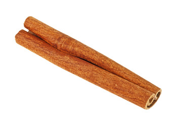 Cinnamon stick on a white background