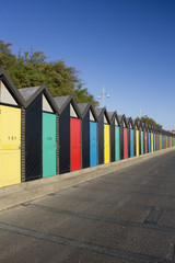 Naklejka premium Beach Huts, Lowestoft, Suffolk,England