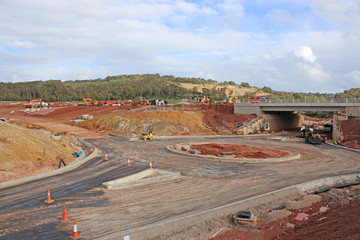 Roundabout under construction