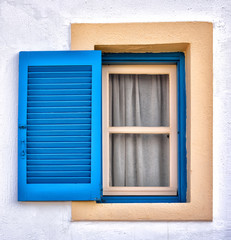 Obraz na płótnie Canvas Typical window from Crete, Greece