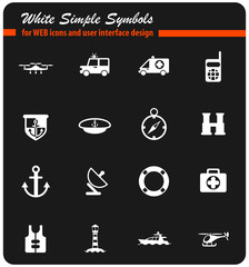coastguard icon set