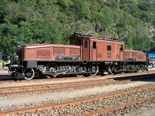 Fototapeta na wymiar Krokodil Lokomotive Gotthard