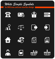 e-commerce interface icon set