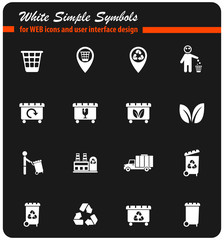 garbage icon set