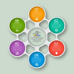 Abstract 3D Paper Infographics