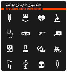 medicine icon set