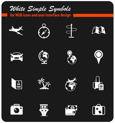 travel icon set