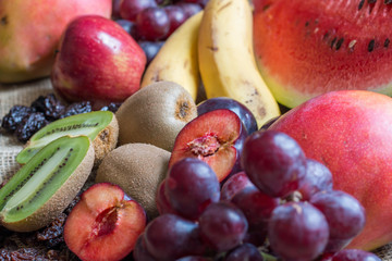 Tropical fruits.