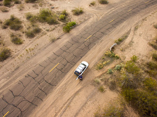 Obraz na płótnie Canvas Desert Drone Shot