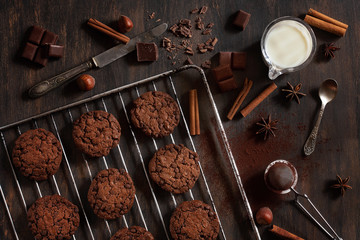 Home made chocolate cookies