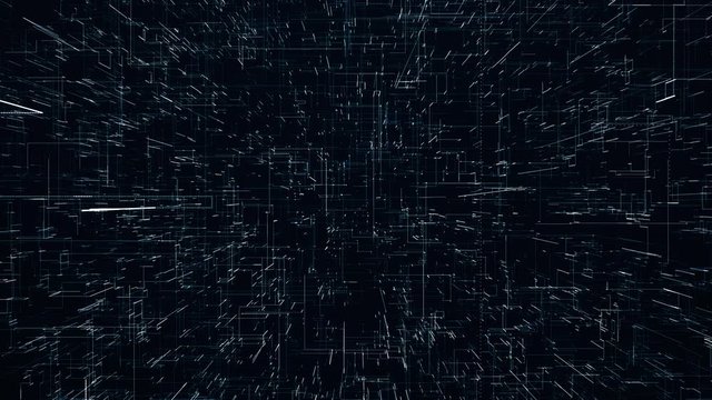 Futuristic technological background, 4K abstract motion