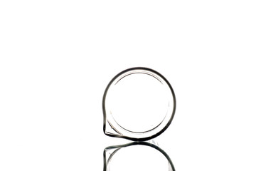 Set Laboratory beaker, glassware, isolated on white background.