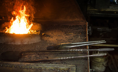 Blacksmith at work