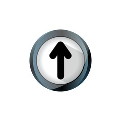 Next arrow icon. Forward sign. Right direction symbol. Round web button with flat icon. Vector  - 183542400
