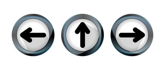 Next arrow icon. Forward sign. Right direction symbol. Round web button with flat icon. Vector 
 - obrazy, fototapety, plakaty