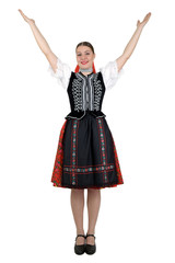 Slovakian folklore woman