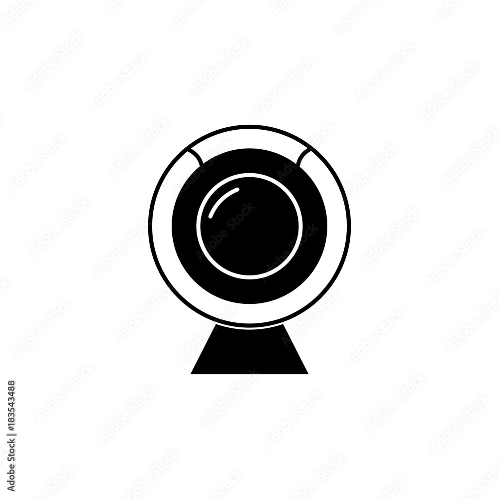 Poster web camera icon. pc hardware element icon. premium quality graphic design icon. computer signs, isol