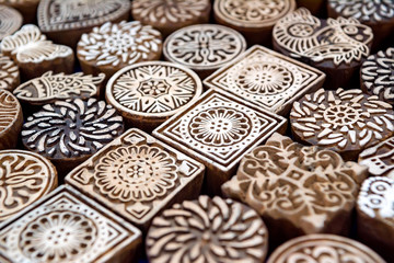 Close up stamp for dyeing cloth