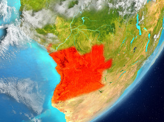 Angola from space
