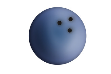 Bolas de bolos azules.