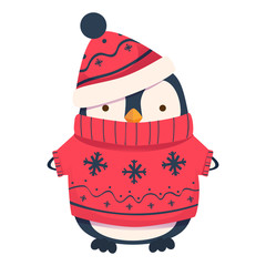 Obraz premium penguin cartoon illustration 1