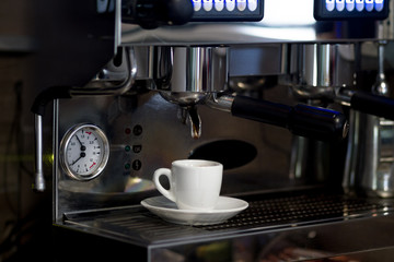 espresso shot from coffee machine