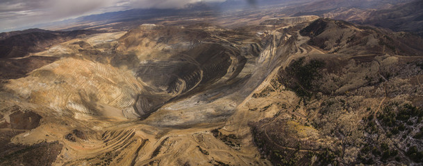 Panoramic view of Bingham Canyon