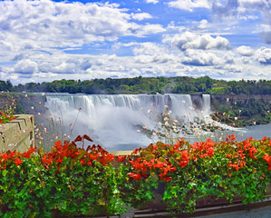 American Niagara Falls from the Canadian side.