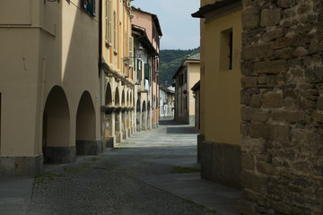 Arkaden in Luserna San Giovanni, Piemont